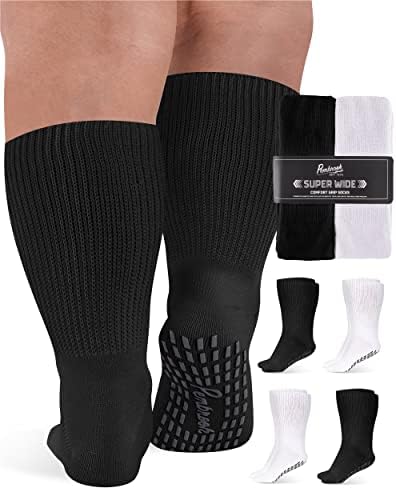 Сверхширокие чорапи Pembrook за отекших на краката - 4 Двойки Бариатрических Чорапи от Отоци и Лимфедемы | Сверхширокие