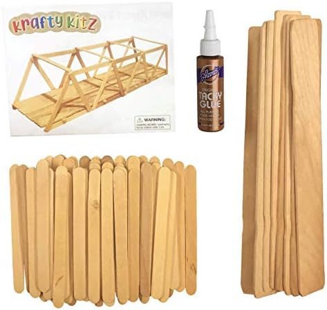 Perfect Stix Комплект дървени ферменных мостове – STEM Bridge Комплект В комплект с инструкции Произведено в САЩ - Отлично