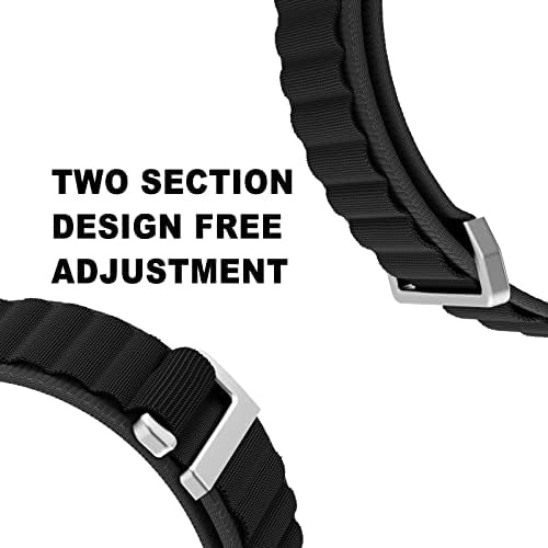 Обновеният дизайн AOKOOR Alpine Loop е Съвместим с Apple Watch Ultra 49 мм 45 мм 44 мм 42 мм 41 мм 40 мм 38 мм Регулируеми