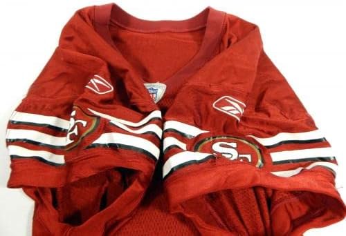 2003 San Francisco 49ers Пусната Е играта на Red Jersey 52 DP34676 - Използваните тениски За игри NFL Без подпис