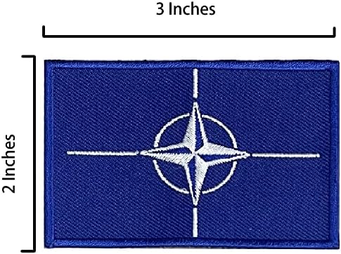 Желязна Эмалевая жени на ревера си със символа на НАТО A-ONE + Правоъгълна нашивка с пентагонът иконата Гранд Знак на