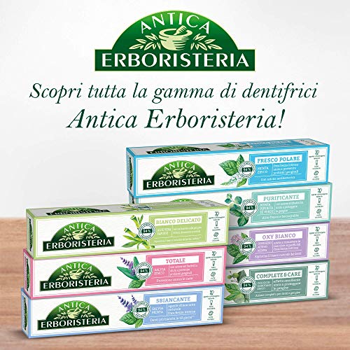 Antica Erboristeria: Избелваща паста за зъби Sbiancante - Туба с обем 2,5 течни унции (75 мл) [ Внос от Италия]