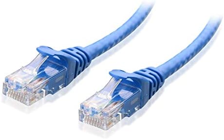 Кабела е на стойност 150 Фута Ethernet кабел Cat6 без довършителни (Cat6 Кабел, Cat 6 Кабел) син цвят и 100-крак екраниран