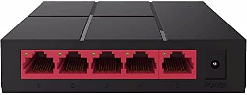 UOEIDOSB 5-портов gigabit комутатор 10/100/1000 Mbps LAN rj-45 Ethernet Hub бърза комутация на настолни мрежи (цвят: