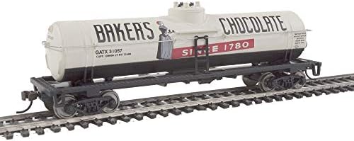 Мащабна модел 40 крак вагон-цистерна Walthers Trainline ХО - Baker's Chocolate GATX 31057
