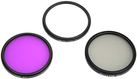 Обектива от оптично Стъкло Vifemify, Комплект филтри за обектив от оптично Стъкло 58 mm UV CPL FLD с Чанта за съхранение,