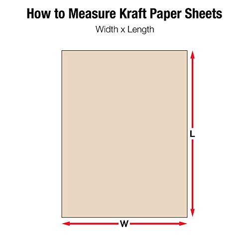 Лист крафт-хартия Aviditi, 50 , 15 x 20, Крафт, Рециклирана хартия, 1400 Листа в опаковка, идеална за опаковане,
