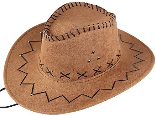 Ковбойская шапка унисекс стил уестърн с широка периферия, за жени и за мъже, класически филц шапки на открито с закаткой