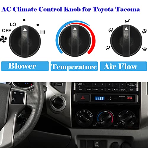 Дръжка за управление на нагревател Tacoma ОВК е Съвместима с Датчици за температура фен на Toyota Tacoma 2005-2011 Дръжка