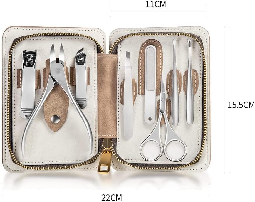 DLOETT Комплект за Педикюр и Маникюр от стомана, за нокти, за инструменти за нокти, за Веждите и Машинката за Мигли