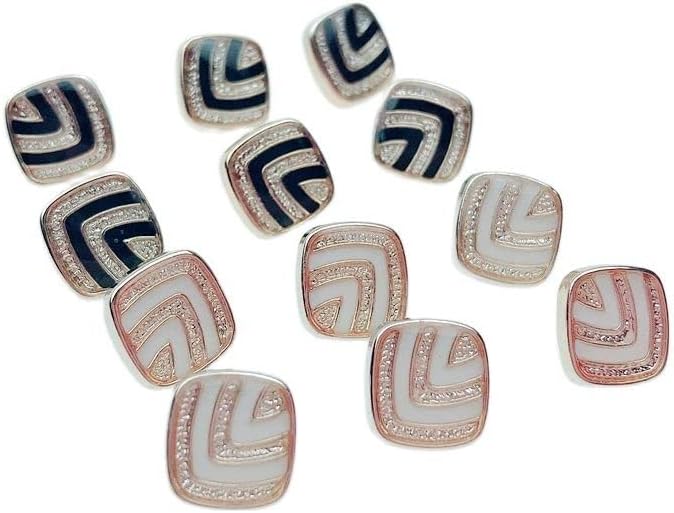 LEPSJGC 10 мм Квадратни Капающие Маслени Бутони с покритие Опашка САМ Аксесоари за шиене на Дрехи Копчета за ризи (Цвят: