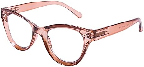 Модни Очила за четене DOOViC за Жени със Стилен Дизайн, Синя Светлина, Блокиране на Четци, Здравина 1,75