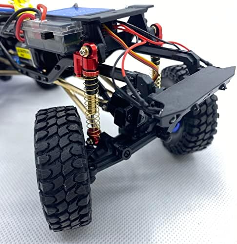 JKAHOBBY 1/24 Axial SCX24 Upgrade Метален Амортисьор От Алуминиева сплав 48 мм (4) бр Червен