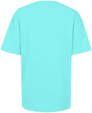 Риза St. Patricks, Тениски, Летни Блузи Размера на Плюс с Къс ръкав и кръгло деколте, Работни Дамски Блузи, Елегантни