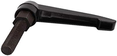 X-DREE M12x95mmx50mm Метална Външна Резба Регулируем Ръкохватка на Лоста на Машинно дръжка Черна (M12x95mmx50mm Метал