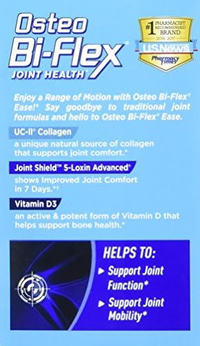 Остео Bi-Flex Joint Health Ease Мини-хапчета на ден с коллагеновой формула UC-II усъвършенствано тройно действие 70 гр