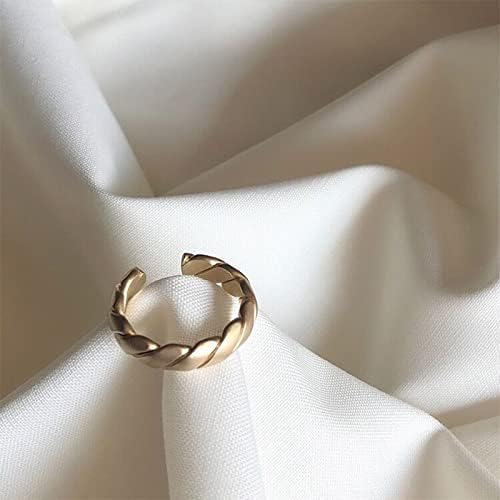 Индивидуален дизайн на пръстени, пръстен на геометрична форма, с квадратно пръстен с регулируема халка с намоткой, минималистичное