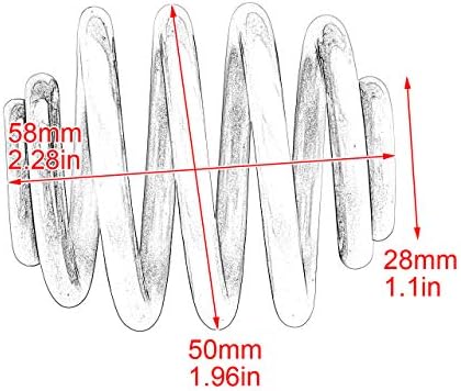 HDBUBALUS Мотоциклет Solo Определяне на Пружини за Седалки На 2-Инчов Пружинен Скоба Комплект за Закрепване на Оборудване,