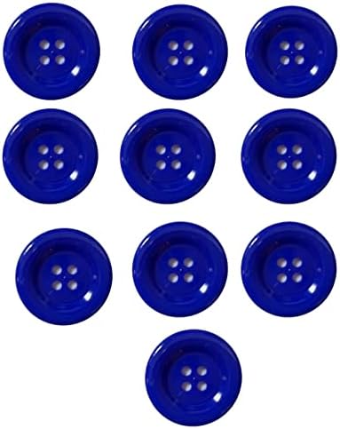50 мм (2 инча) Големи Цветни Копчета Големи Кръгли форми, Пуговица от смола с плоска обратна страна с 4 дупки, Цветни