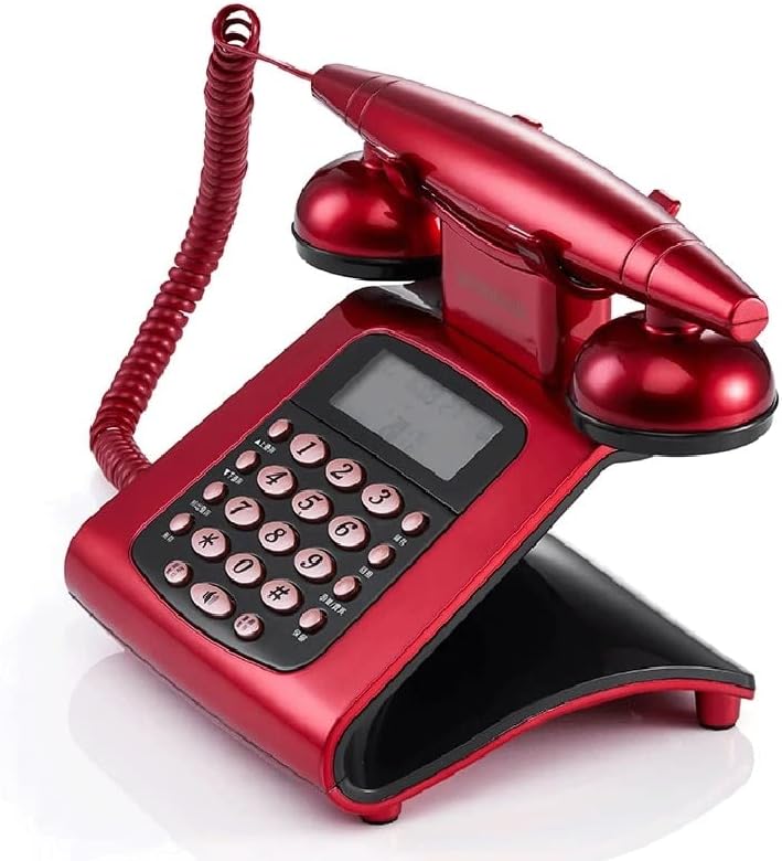KXDFDC Антикварен Кабелна Стационарен Телефон Фиксиран Ретро Телефонен Бутон Набор от Древни Декоративни Телефони за