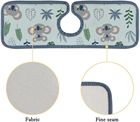 Кухня Баня С Мивка, Кран Мат Сладък Мечка Коала Калник На Задно Колело Кран Плот Мивка 3 Опаковки Абсорбираща Подложки