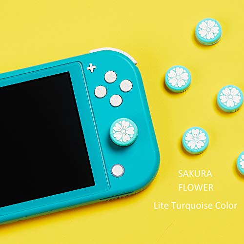 Капачки за улавяне на палеца с цвете сакуры LeyuSmart, Капачка за джойстик за Nintendo Switch /OLED / Lite, Мек Силиконов