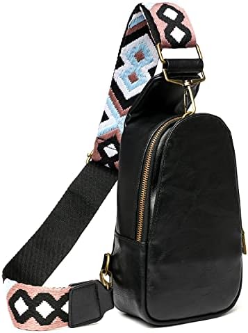 Чанта-прашка за жени, Модерен Раница през рамо, Изкуствена кожа, Многофункционална Нагрудная Чанта За Вело-Туризъм и