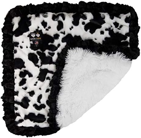 Одеало Беси и Барни - Много плюшевое одеяло за кучета от изкуствена кожа - Обръща одеало за кучета и котки - Супер мек