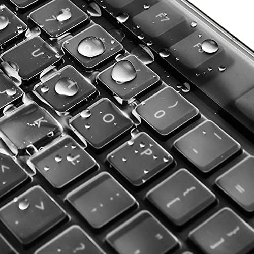 MUBUY Прозрачен Капак Клавиатура на Настолен компютър за 104/107 Клавиши Стандартна Настолна Клавиатура за Еднократна