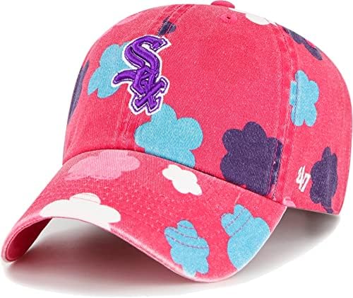 Брандираната Младежта бейзболна шапка '47 с Регулируем размер, Розова Шапка За момичета-MLB Kids, нисък профил бейзболна