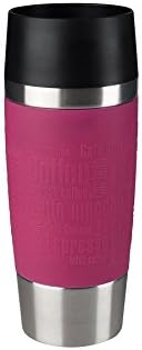 Вакуумно чаша Emsa Travel Mug 12,2 течни унции Малинов цвят,