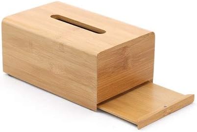 Anncus Европейската правоъгълна кутия за салфетки масичката за кафе бамбук кутия за съхранение салфетки - (Цвят: B)