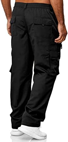 Мъжки Панталони-Карго THWEI Ежедневни Памучни Панталони За Джогинг С Множество Джобове За Разходки На Открито