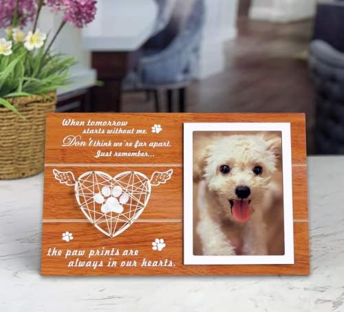 Рамка за снимки Nipukt Пет Memorial за кучета/Котки, Подаръци за спомен за куче или Cote, Подаръци при загуба на домашен