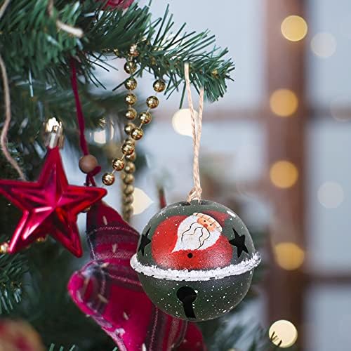 Коледна Камбанка Украшение с Деколте във формата на Звезда, Камбанка Снежен Модел Коледна Празнична Парти Семейство DIY