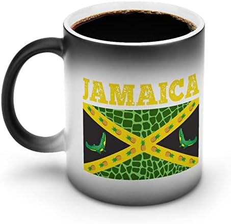 Флаг на Ямайка Творческа промяна на Цвета на Керамични утайка от Чаша, Имам Температура Чаша, Забавен Домашен Офис