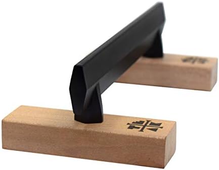 Директен тампон за fretboard от тиково дърво - Guard Rail Edition Black Colorway - Метални накладки, Дървени крака -