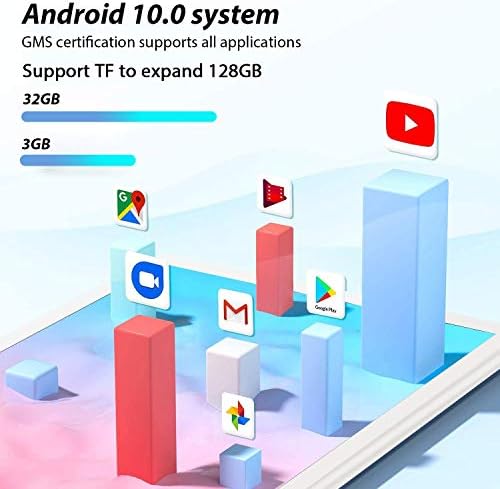 Таблет AOYODKG 8 Инча, Android таблети 10 с 4 Ядра памет 3 + 32/128 GB, дисплей 1280x800 HD IPS, таблет за четене с версия