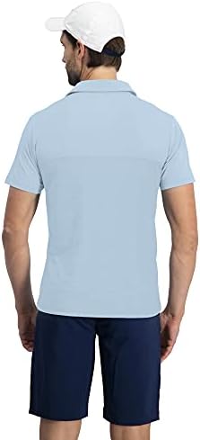 Мъжки бързо съхнещи риза за голф Three Sixty Six - Ежедневни риза Поло с къс ръкав, Впитывающая Влагата