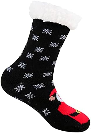 чорапи над Коляното, Дамски Есен-зима Коледни Чорапи, Чорапогащи, Зимни Чорапи, Сгъстено Забавни Пухкави Чорапи за Жени
