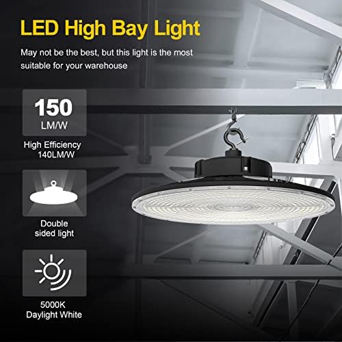 UFO LED High Bay Light 240 W 36 000 LM AC100-277V Горния и долния осветление 0-10 В С регулируема яркост 5000 До Дневна