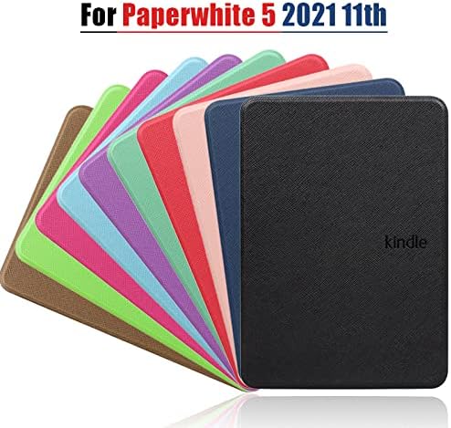JNSHZ 2021 Новият таблет на Kindle Paperwhite 5 11-то поколение с диагонал 6,8 Инча Кожен Калъф от Изкуствена кожа, Магнитна