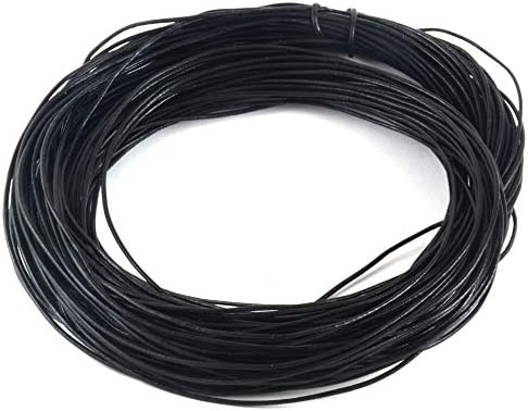 Кангал черна кожа кабел с диаметър от 1 мм и дължина 25 М (82 метра)