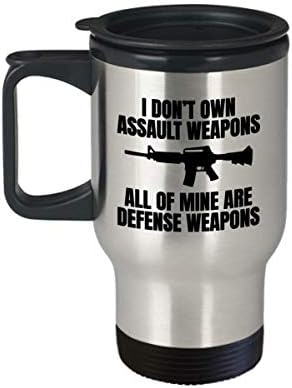 Пътна чаша с права за оръжие - Чаша с Втората поправка - Подарък за любителите на оръжия - Подарък за любителите на оръжия