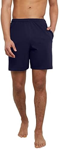 Мъжки Спортни къси Панталони Hanes, Любими Памучни Шорти от Джърси, Приталенные Трикотажни къси Панталони с джобове,