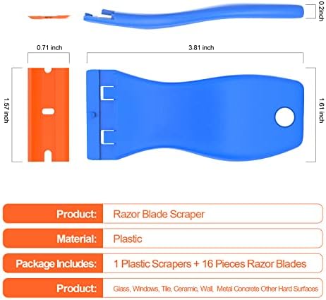 Пластмасови Ножове за Самобръсначки Скребковый Инструмент - Инструмент За премахване на боя на стените с 16 бр.. Набор