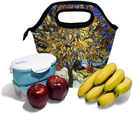 Чанта за обяд Vipsk за възрастни/мъже/жени/Деца, Обяд-бокс с участието на Тутового дърво на Ван Гог, Водоустойчив Калъф