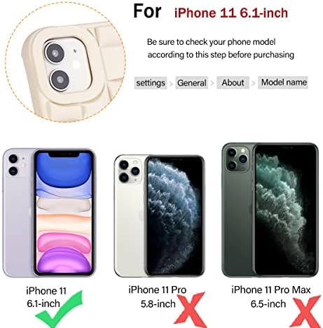 Калъф TwoHead за iPhone 11, Мек Силиконов Калъф за телефон в Клетката 3D за iPhone 11, 6,1-инчов устойчив на удари Защитен