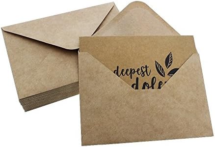 Картички Съчувствие от крафт-хартия Juvale с конвертами, 6 дизайни (4 x 6 инча, 72 опаковка)