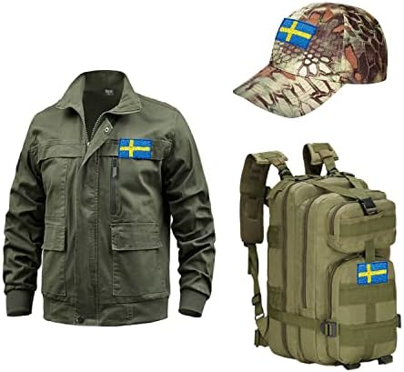 4 бр. Ленти с флага на Швеция, на бродирани нарукавная обогатяване с плетене на една кука и линия, флаг, Тактически Ленти